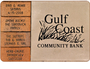 Gift Bricks® Engraved Clay and Paver Bricks Photo