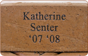 laserblasted laser engraved brick
