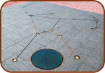 bronze medals on granite pavers