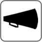 Gift Bricks® Megaphone symbol