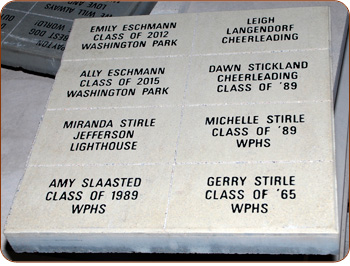 Opti-Paver Engraved Tan Arch Paver