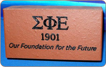 Engraved, Laserblasted Brick Replica