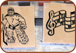 Tan Engraved 8x8 Artwork Bricks