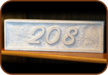 Unpainted Address Stone